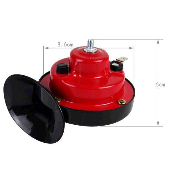 Black Loud Dual-tone Snail Universal Electric Horn 12V 110 dB Car Truck Auto Set v