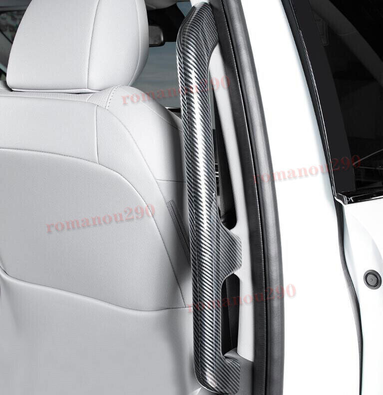 for Toyota for Sienna 21-2024 Carbon Fiber Side Door Passenger Handle Cover Trim 4P