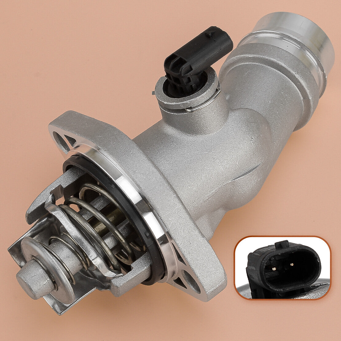 Engine Coolant Thermostat Housing Fit for Hyundai Kona for Elantra for Veloster 2.0L Q