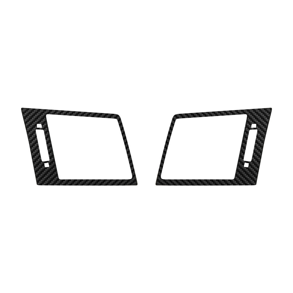2Pcs Red Carbon Fiber Interior Radio With CD Cover Trim For FX4 04-08 v