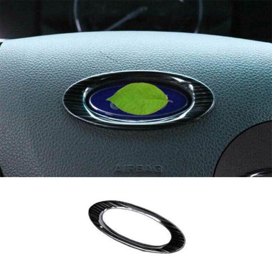 for Ford Explorer 2011 2012-2019 Black Steel Steering Wheel Sheet Ring Trim 1PCS