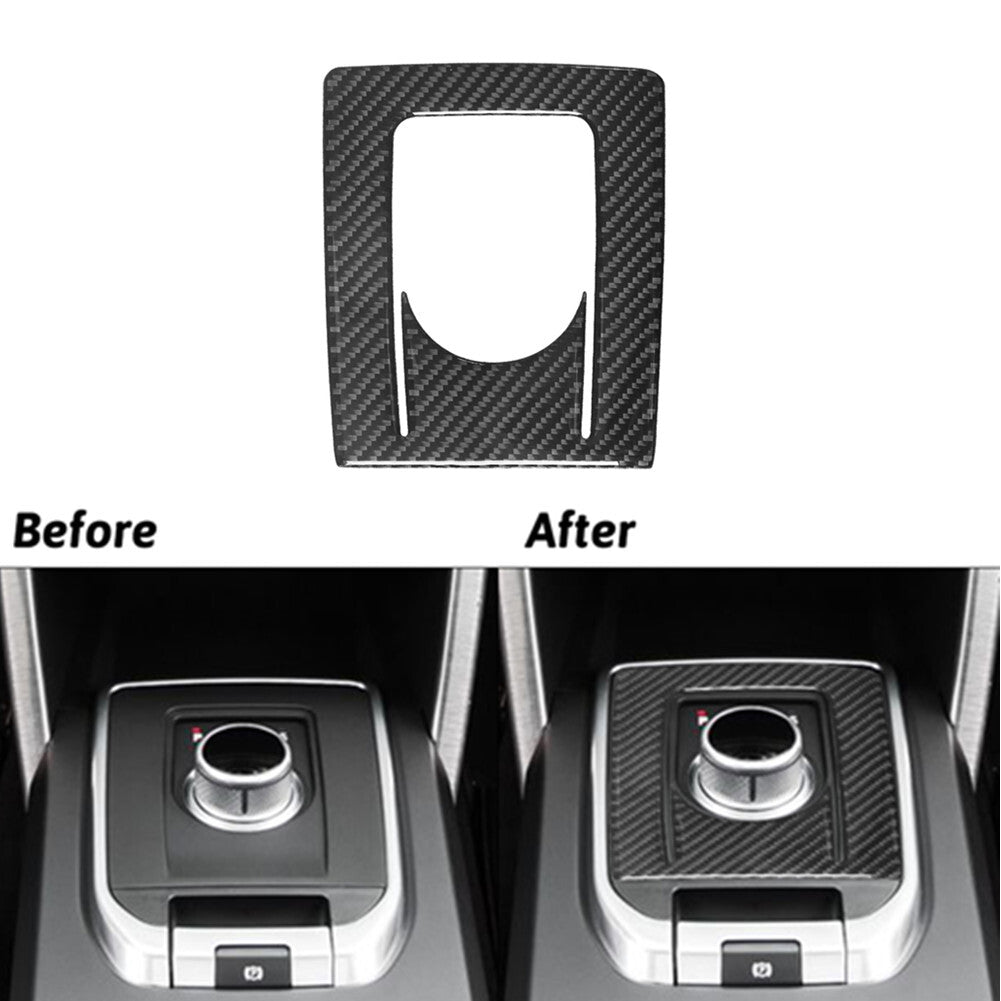Carbon Fiber Shifter Console Cover Trim for Land Rover Discovery Sport 2015-2019