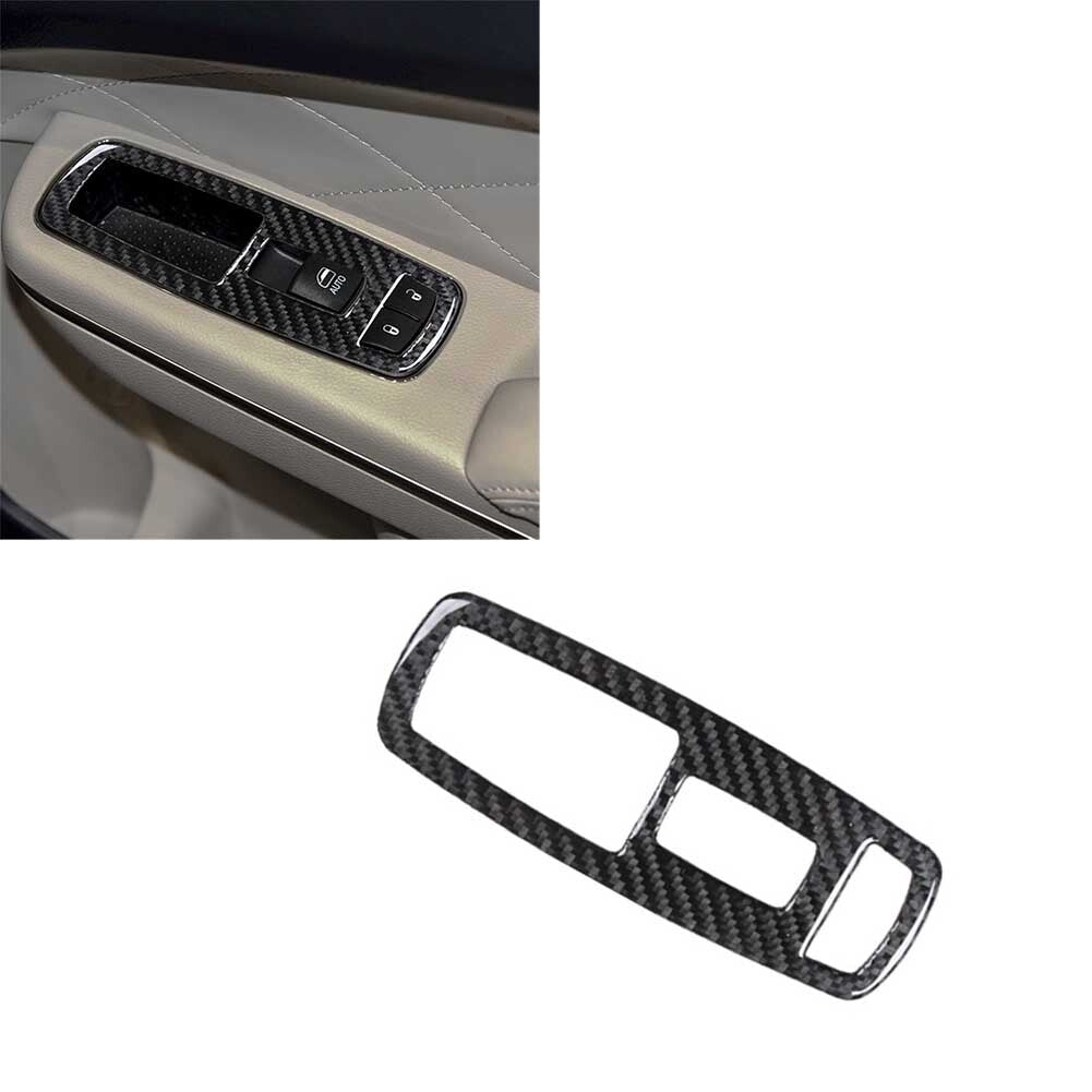 Carbon fiber passenger side window control cover trim for Chrysler 300 2015 - 22