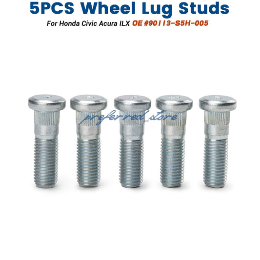 5x M12-1.50 wheel lug studs for Honda for Civic 1980 - 2021 Accord CR-V CR-Z for Acura ILX- v