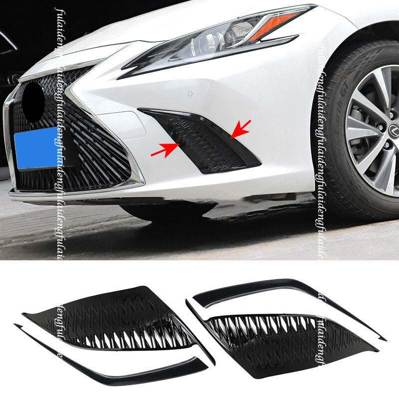 for Lexus ES350/300H/250 19-22 Car Front Bumper Side Fog Lamp Grille Cover Trim