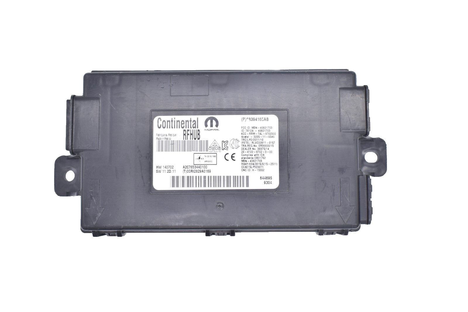Receiver Hub 2019-2019 OE 68394165AB Control moudle Q