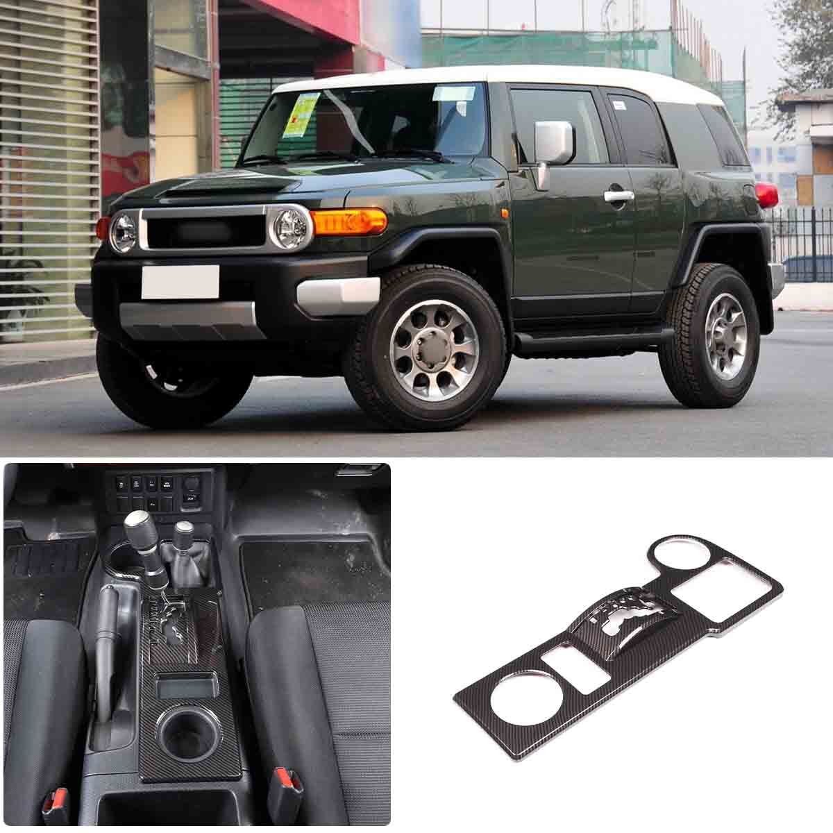 2-Piece ABS Black Rear Tail Light Cover Trim for FJ Cruiser 2007 - 2014- v