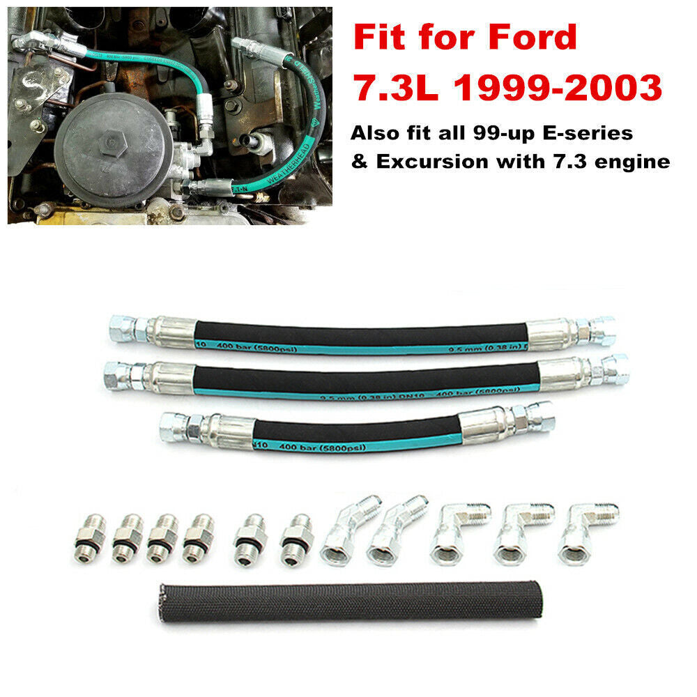 Compatible with 1999-2003 7.3L high-pressure oil pump hose cable kit - n