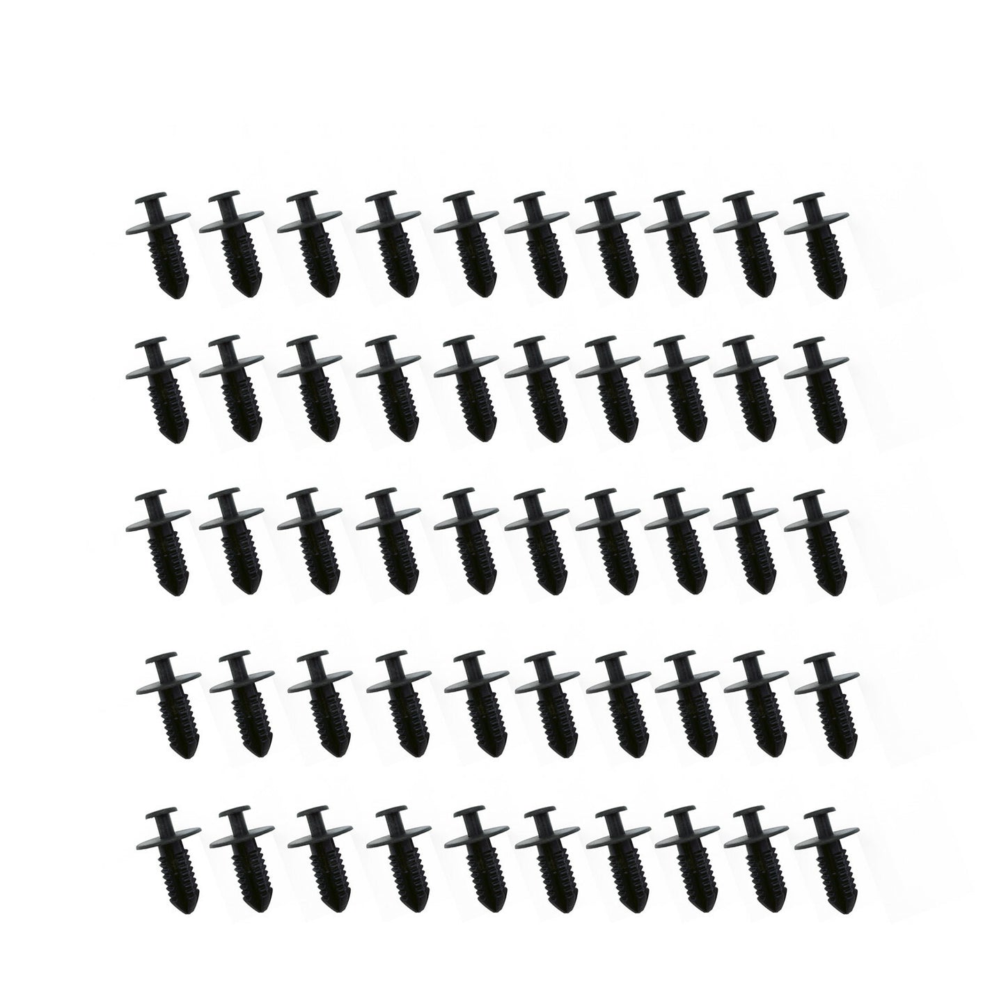 50Pcs Hole Black Plastic Car Fender Rivets Panel Clip Screw Fastener HOT n