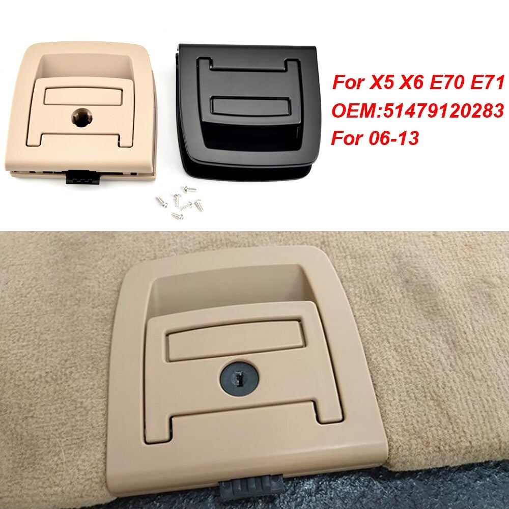 Rear Trunk Tail Cover Bottom Plate Mat Floor Carpet Handle for BMW E70 X5 E71 X6
