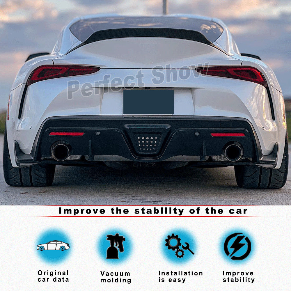 for Toyota Supra GR A90 A91 MK5 DRY CARBON Rear High Kick Trunk Spoiler Wing Lip