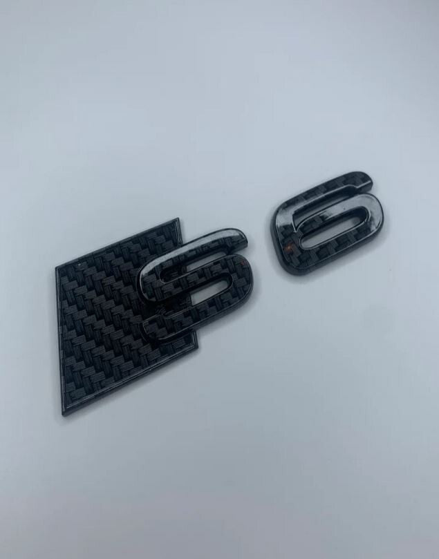 for Audi A4 Car Side Fender Metal Sticker Badge Logo Chrome Red 2 Pcs- v