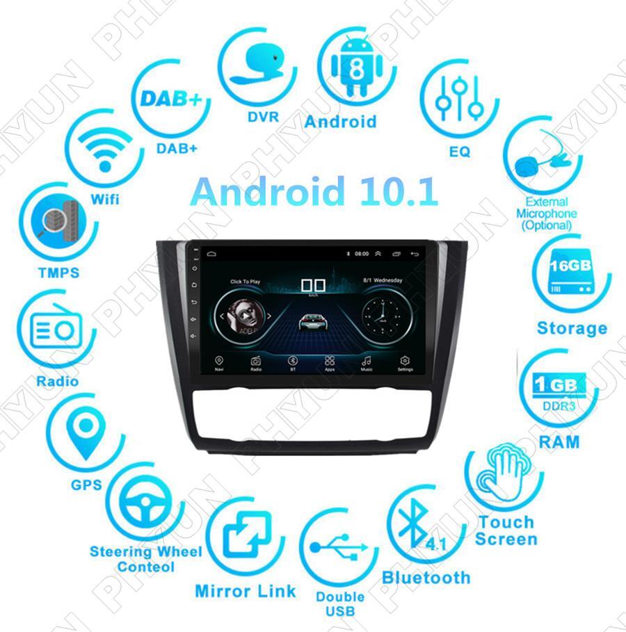 9-inch Android 10.1 Stereo Radio with GPS FM WiFi for 1 E88 E82 04-11 Automatic AC- n