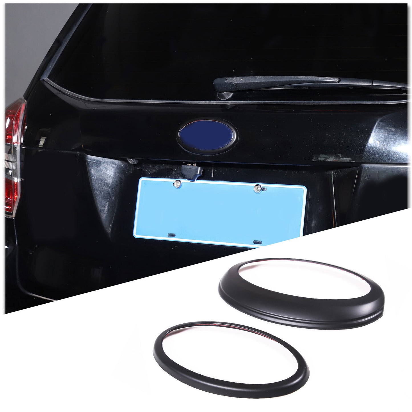 Sleek black rear mirror side triangular boiler trim panels for Toyota Supra 19-22
