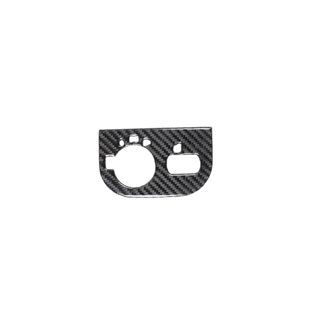 Carbon Fiber Headlight Switch Panel Trim Cover Stickers for Audi TT 8N 2001-2006