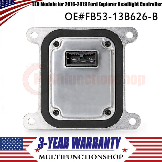 The new LED headlight controller module is compatible with  for ford  Explorer 2016-2019 FB53-13B626-B Q