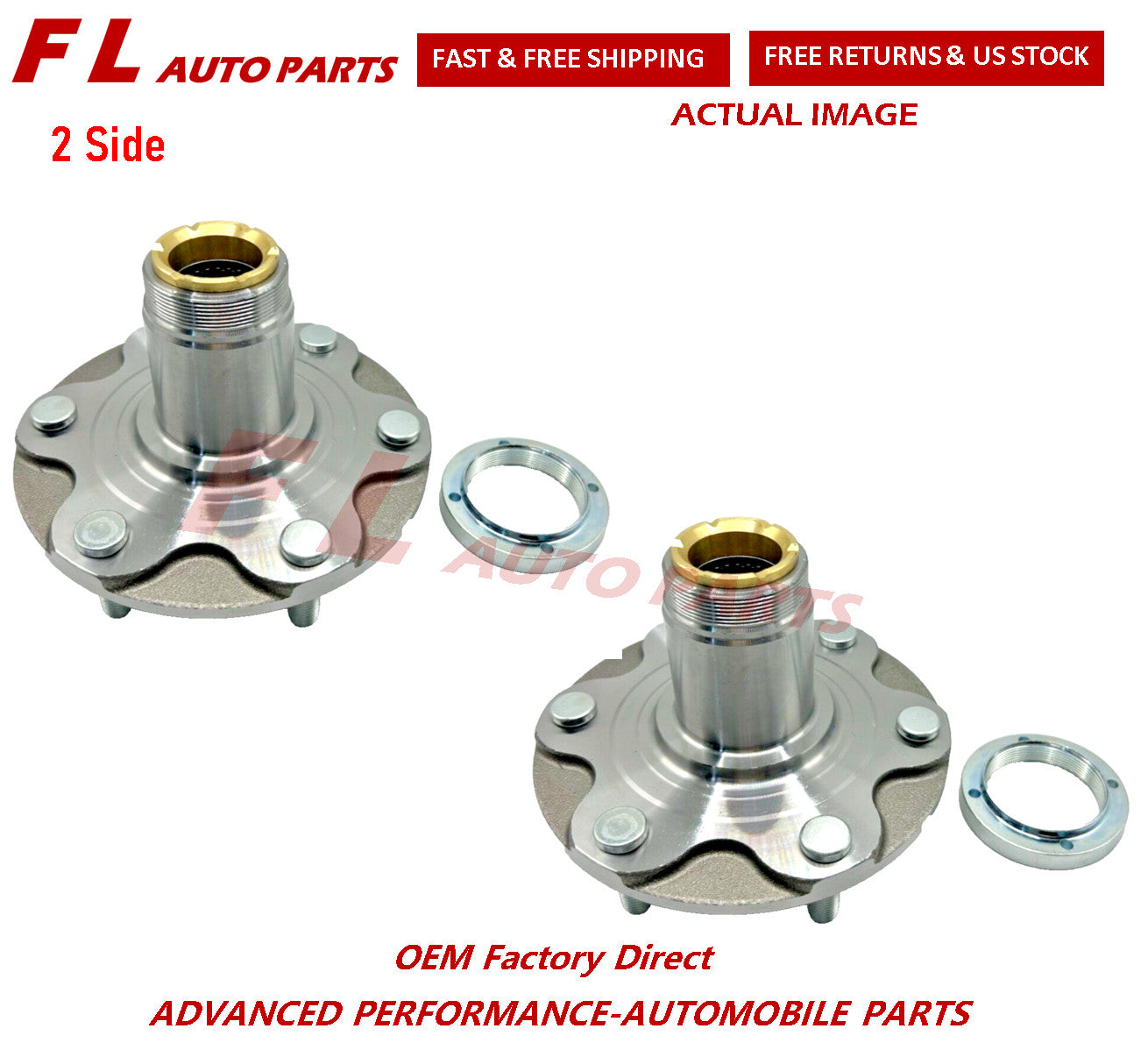 For 1995-2007 for Toyota Tacoma Tundra Sequoia 4WD Front Wheel Hub 43502-35160 2Side
