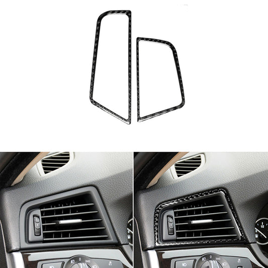 4Pcs Window Control Button Cover Sticker Carbon Fiber For M5 E39 1998-2003 v