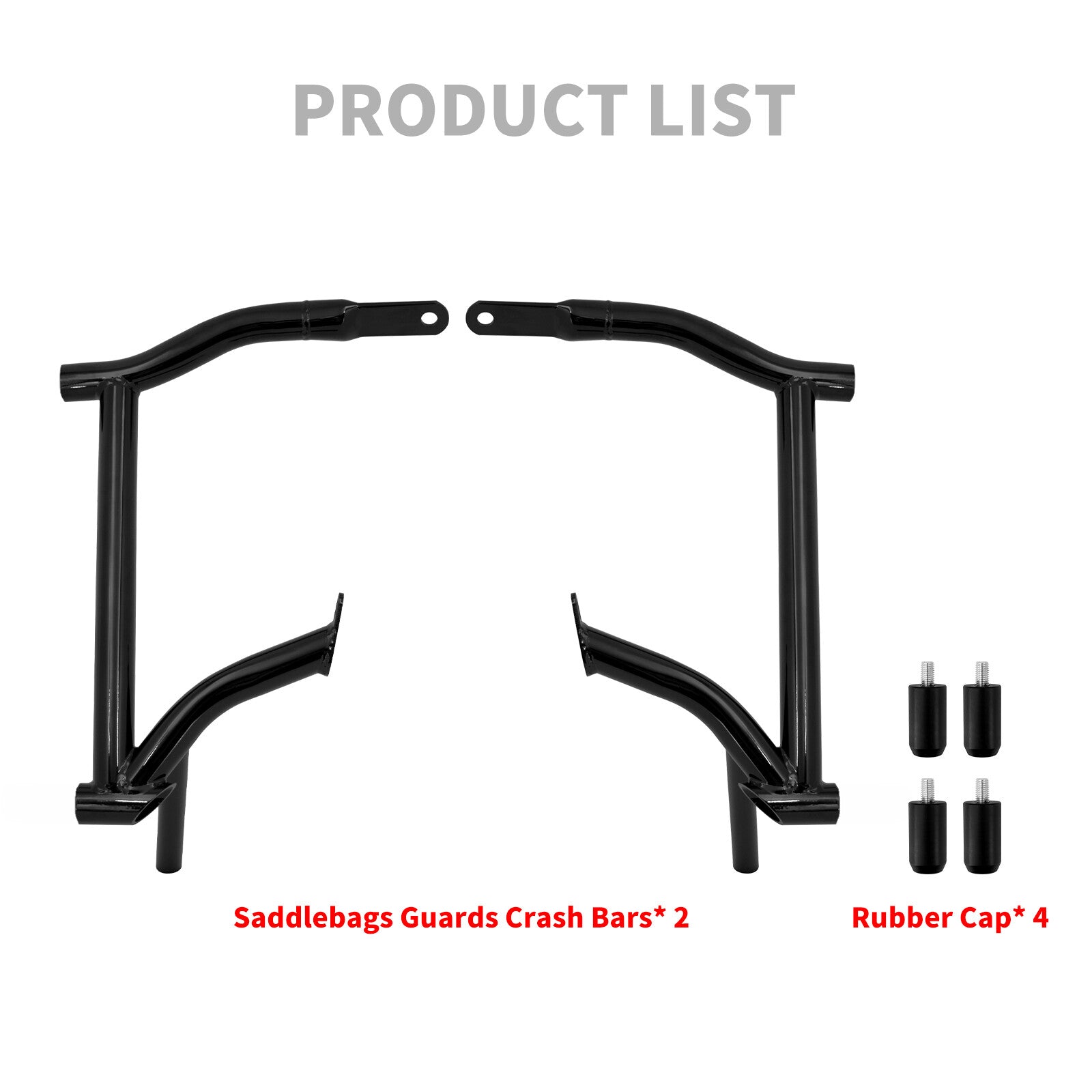 Saddlebags Guards Crash Rails Bars for Harley Touring Road Street Glide 09-2023