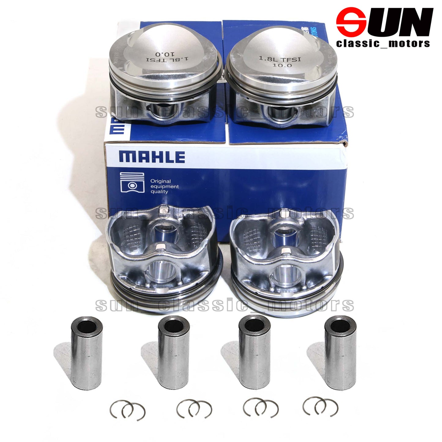 4 pistons and rings, 82.5 mm x 21 mm, suitable for Audi A3, A4, A5, TT, for Passat CC 1.8TSI.