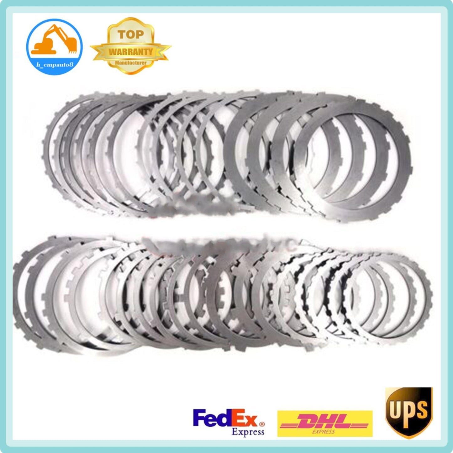 Transmission Clutch Plates Steel Rebuild Kit Set for Toyota A750E A750F 2003-UP