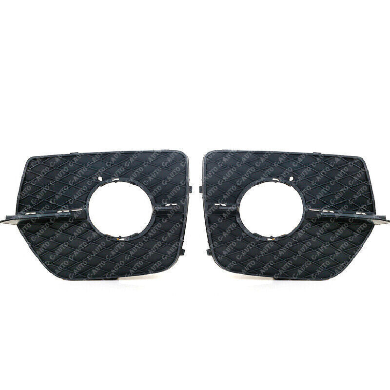 Suitable for BMW X6 E71 2008 - 2014, dual front bumper decorative mesh fog light grill rack