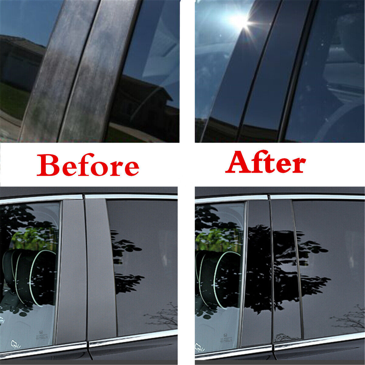 For RAV4 2019-2022 Chrome Side Rearview Mirror Frame Rain Eyebrow Trim v