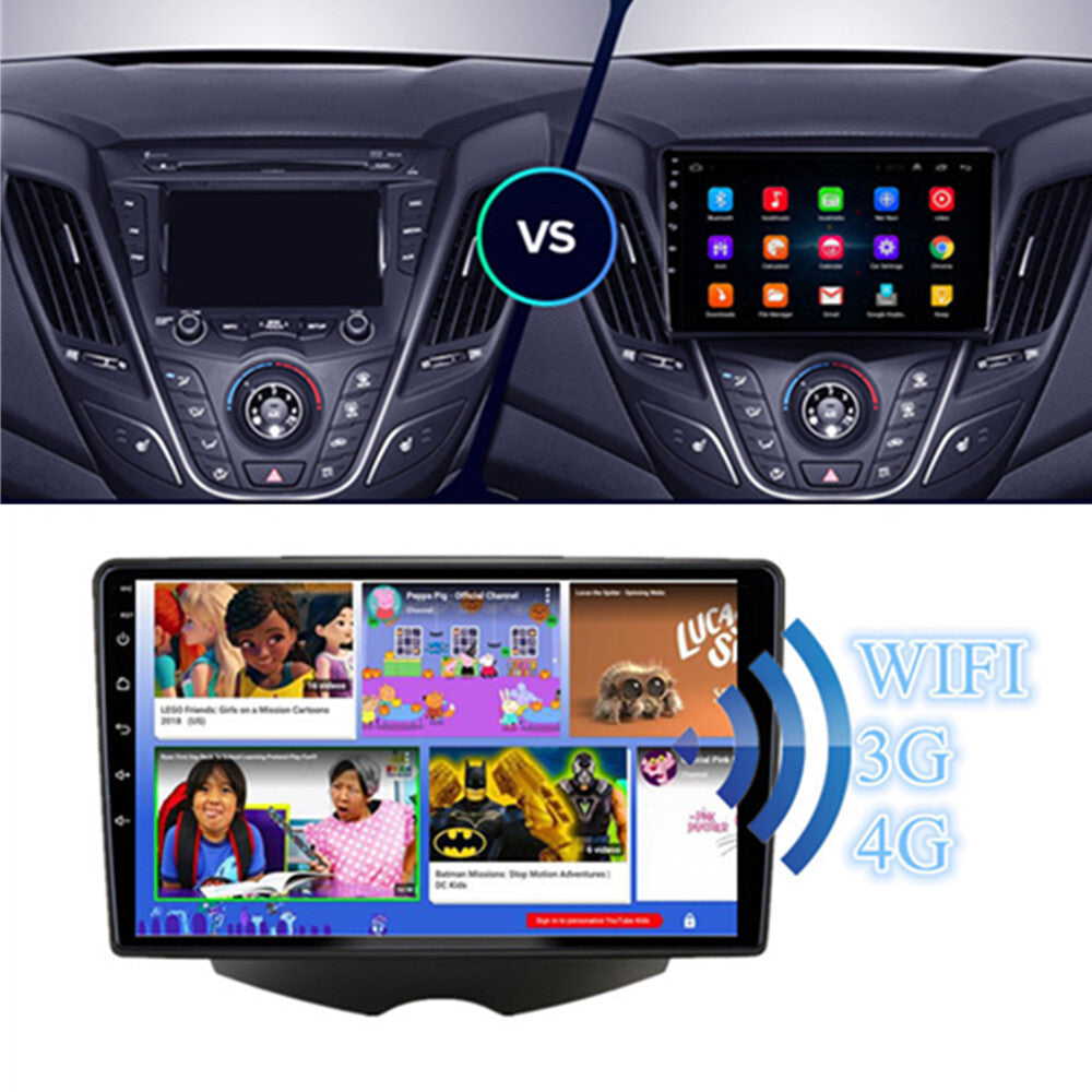 9-inch Android 11 Stereo Radio GPS Navi DAB Mirror Link for Hyundai for Veloster 2011-17 n