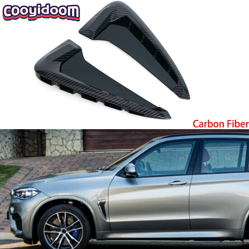 Carbon fiber side airflow fender intake vent cover for BMW X5 F15 2014 - 17