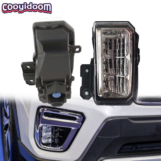 1 Pair Car LED DRL Fog Light Auto Bumper Lamp for Subaru Forester SK 2019-2011