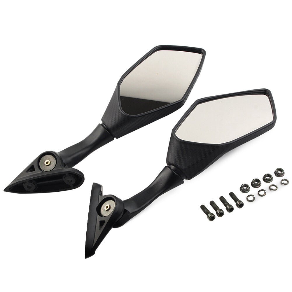 Side Rearview Mirrors Foldable for Yamaha YZF R3 R25 2015-2017 Carbon Motor Pair