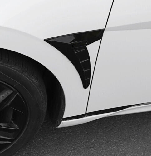 Glossy Black Front Side Vent Fender Cover Trim ABS for Hyundai for Elantra 2021-2023