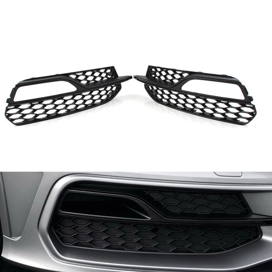 Front Bumper Fog Light Honeycomb Grille Cover Left for Audi A3 S-Line S3 2013-17