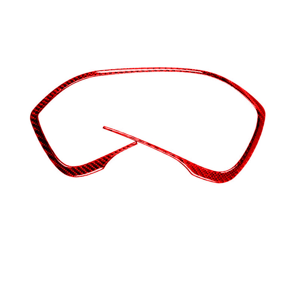 8X Red Carbon Fiber Door Handle Inner Frame Cover Trim for Jeep for Wrangler 2007-10 v