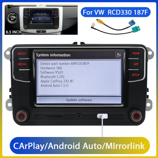NONAME RCD330 187F Autoradio Stereo Carplay Android Auto F¨¹r for VW for Golf CC for Tiguan