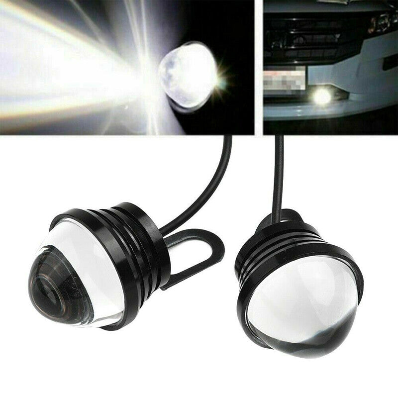 2¡ÁLED Fish Eye 12V 5W Durable Car Reversing Fog Light Daytime Running DRL Bulb v