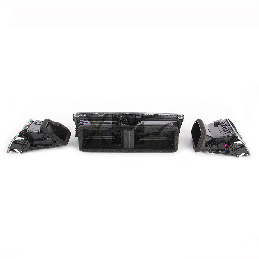 3pcs Dashboard AC Air Vent Kit Bright Chrome Fit for VW for Passat Q