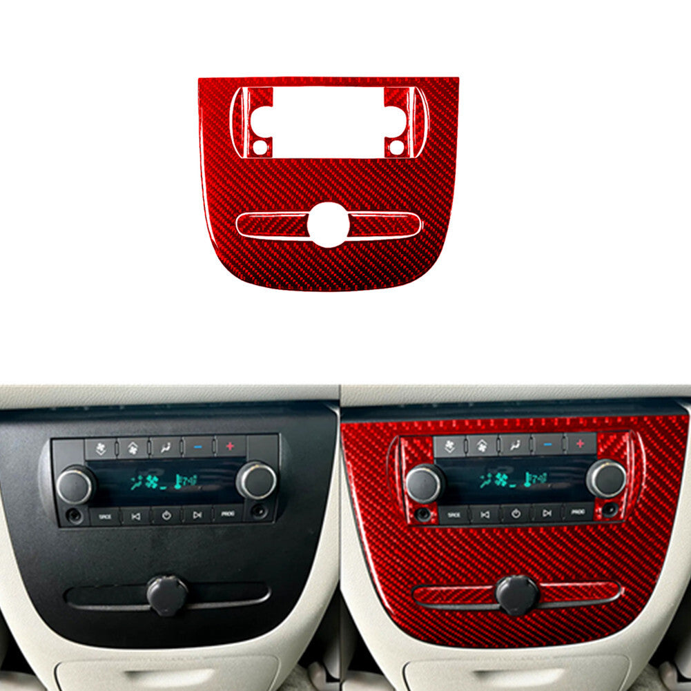 Carbon Fiber CD Player Panel Trim Cover For COBALT 2005-2010 Type-B v