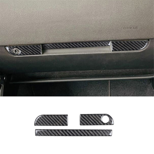 4X Red Carbon Fiber Door Handle Panel Cover Trim for Mazda MX-5 Miata 2009-2015 v