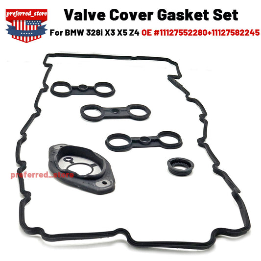 Complete set of valve cover gasket sensor sealing kit for N52 128i 328i 528i X3 X5 Z4- v