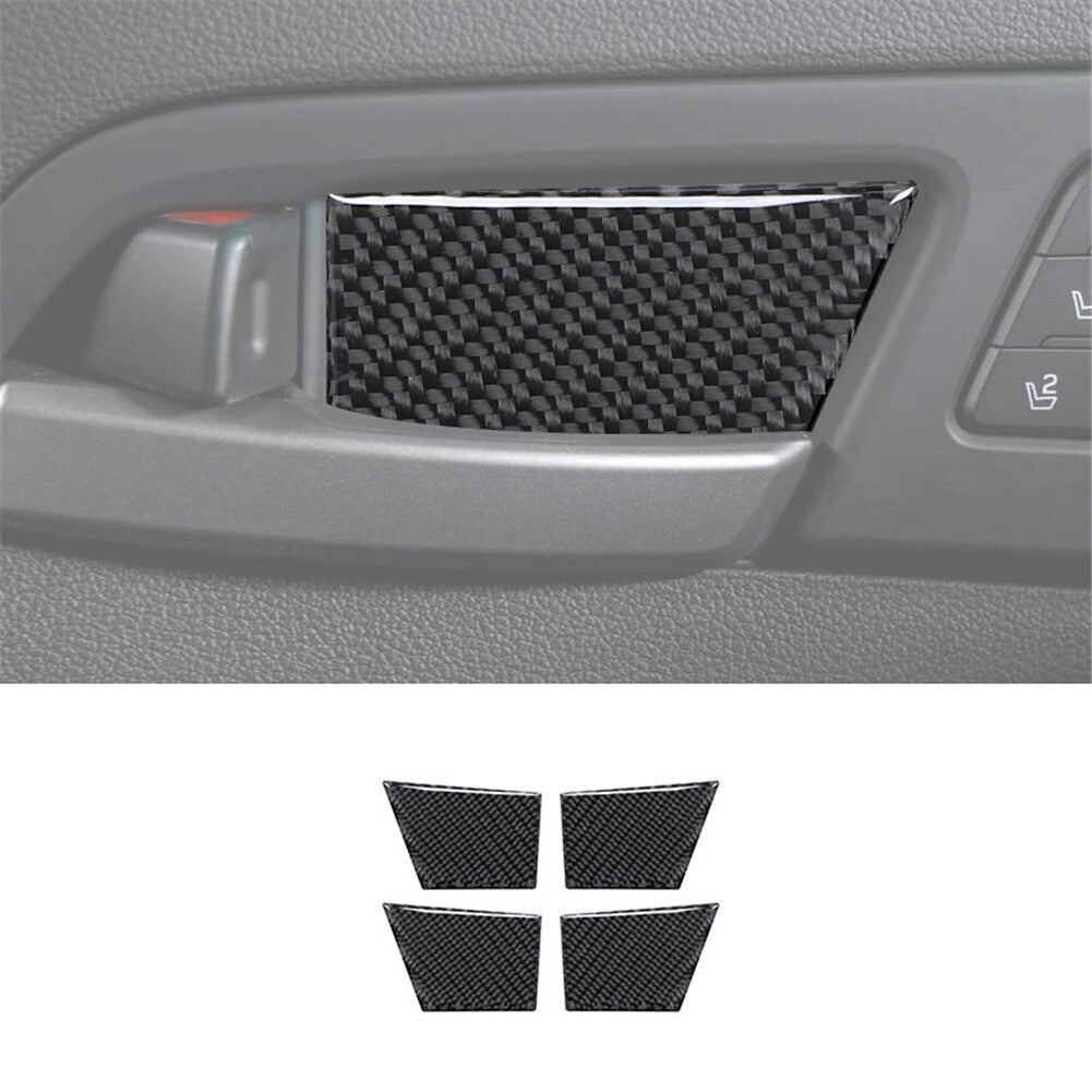 4Pcs Carbon Fiber Interior Door Bowl Cover Trim for Hyundai for Elantra 2016-2018