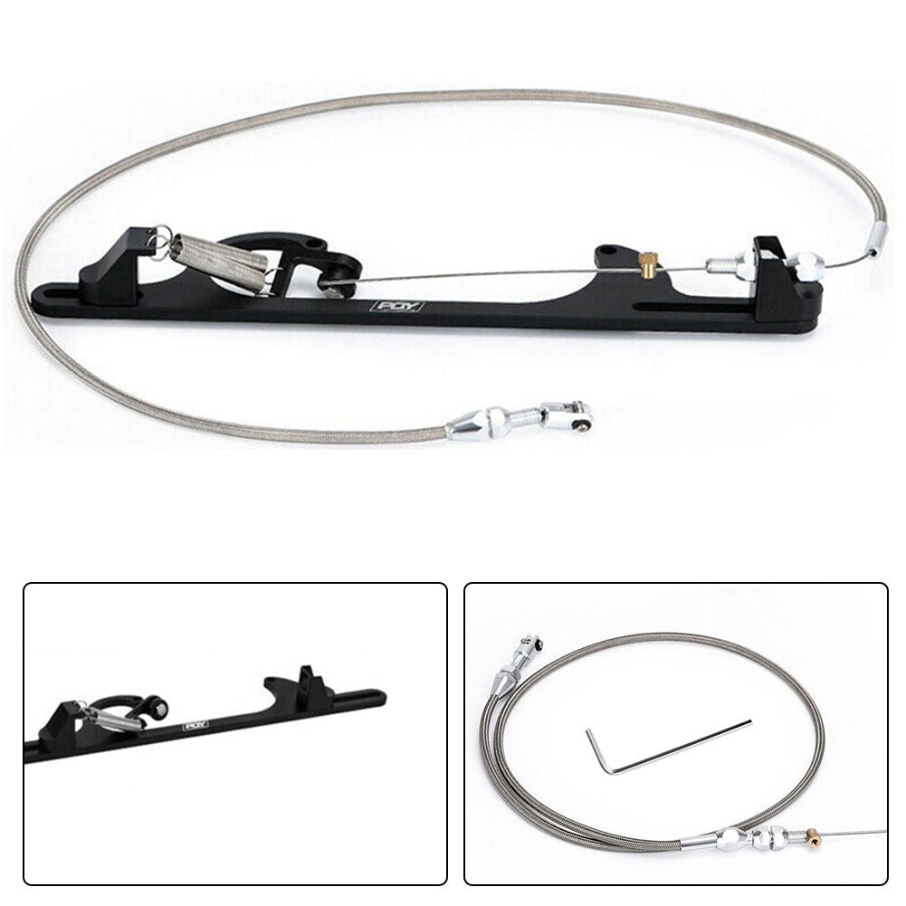 Throttle Cable Kit Braided Throttle Fit Most Gas/ Pedals More Responsive/ New v