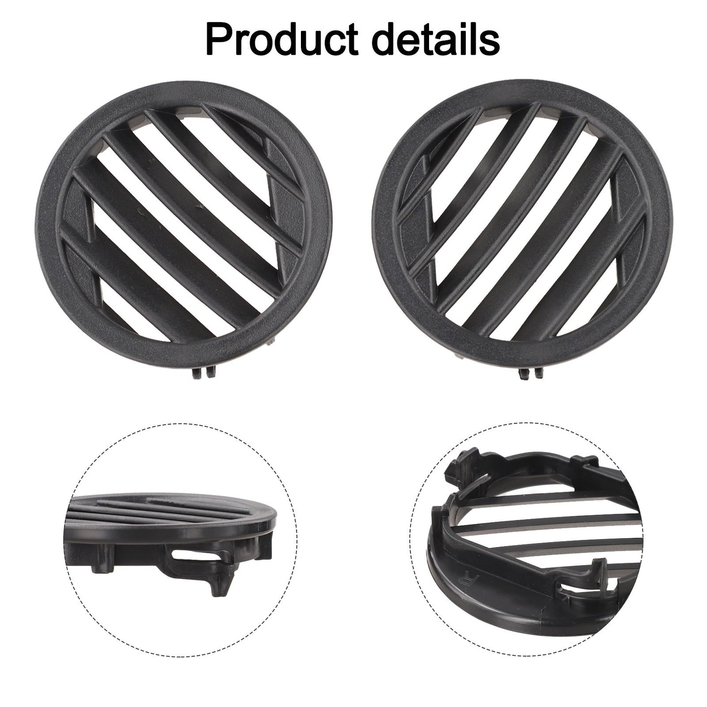 2 pcs Black for DASH Air Ac Vent for Mercedes X204 GLK350 GLK280 GLK250