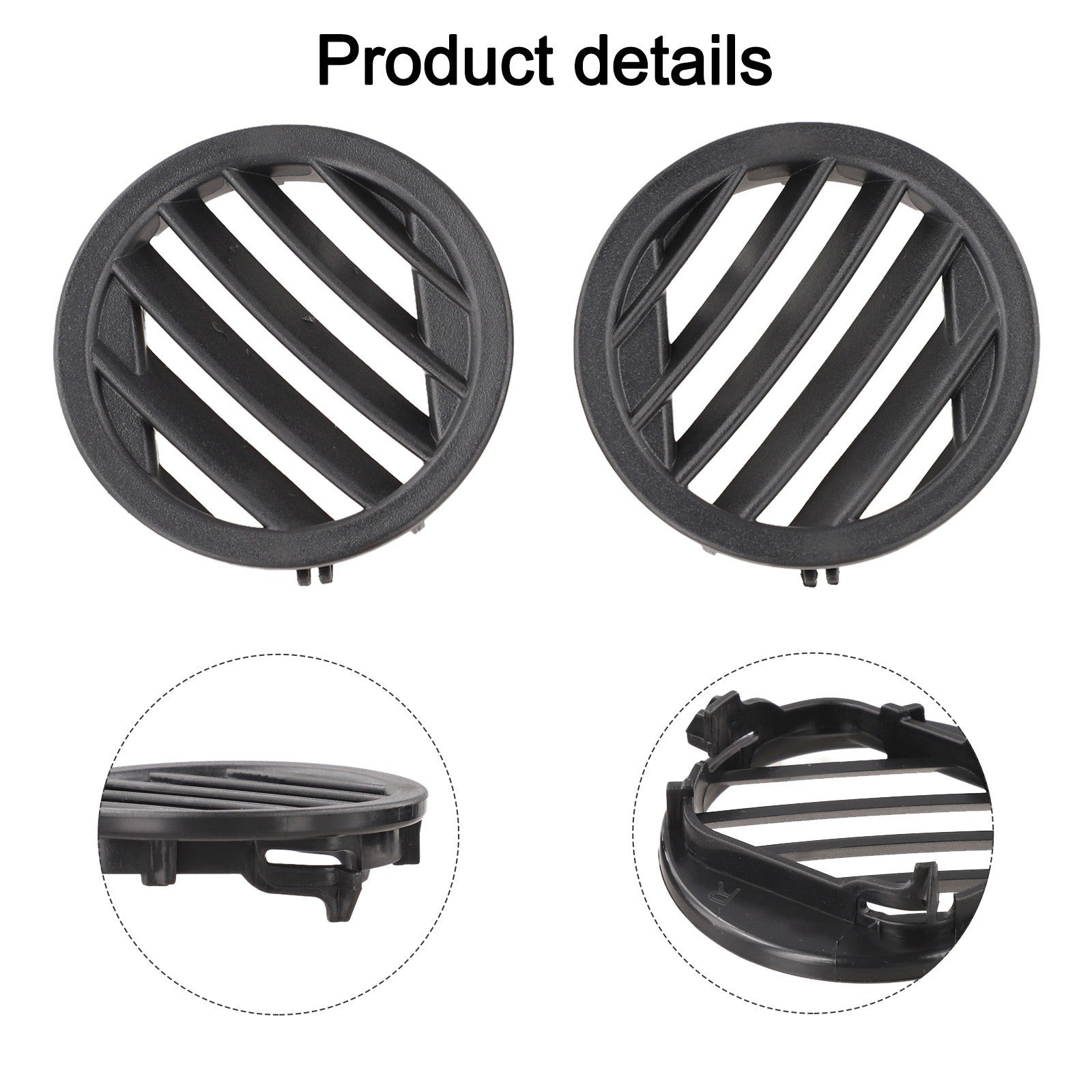 2 pcs Black for DASH Air Ac Vent for Mercedes X204 GLK350 GLK280 GLK250
