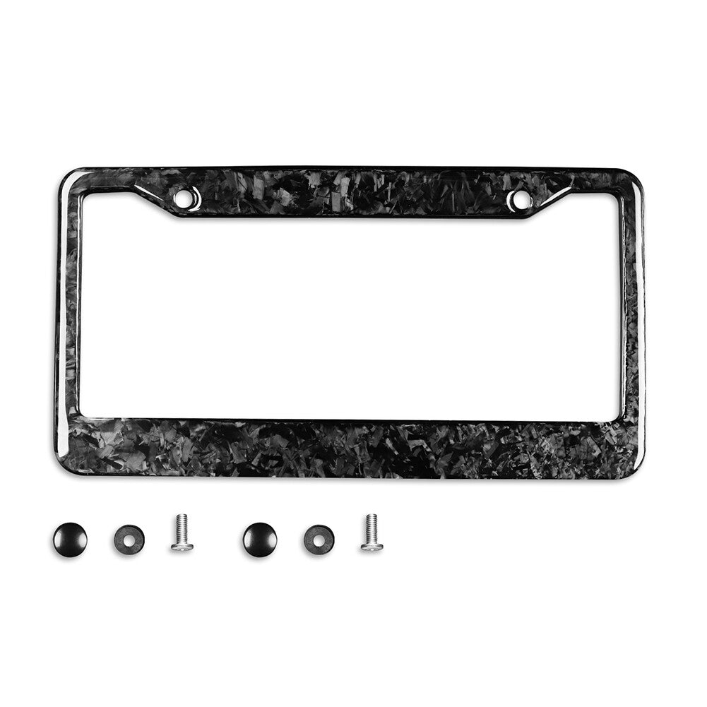 American Canada Forged Pattern License Plate Frame Cover With Screws Universal Q
