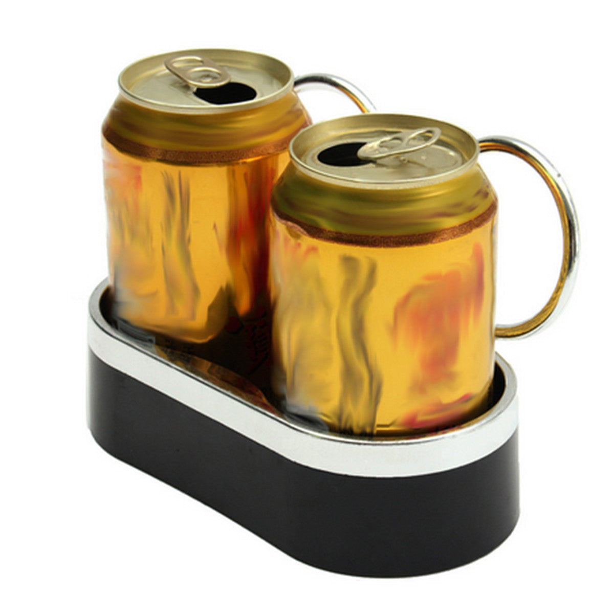 Dual Hole Car Dashboard Mount Cup Holder For 5cm Beverage Drink Coffe Bottle Can Q