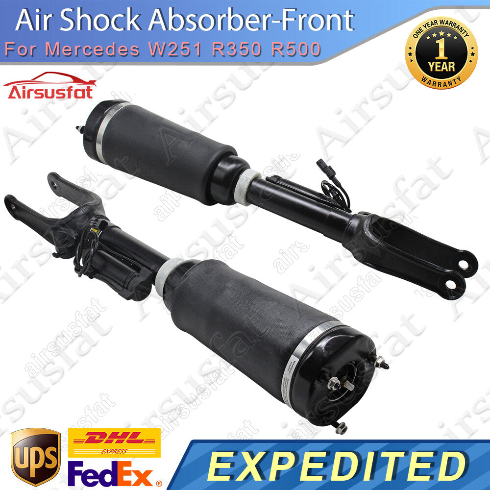 2x Fit for Mercedes W251 R350 R500 Front L+R Air Suspension Shock Assembly w/EDC