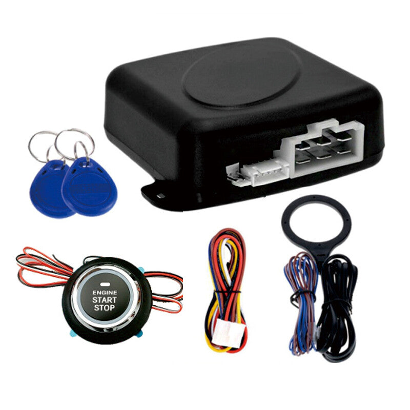 Auto Keyless Entry Engine Alarm Push Button Remote Starter Ignition Switch Set v