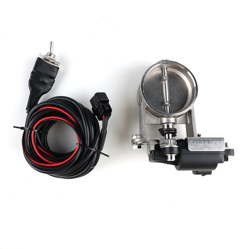 2.25in Electric Exhaust Control Valve Low Pressure For Exhaust Catback Downpipe