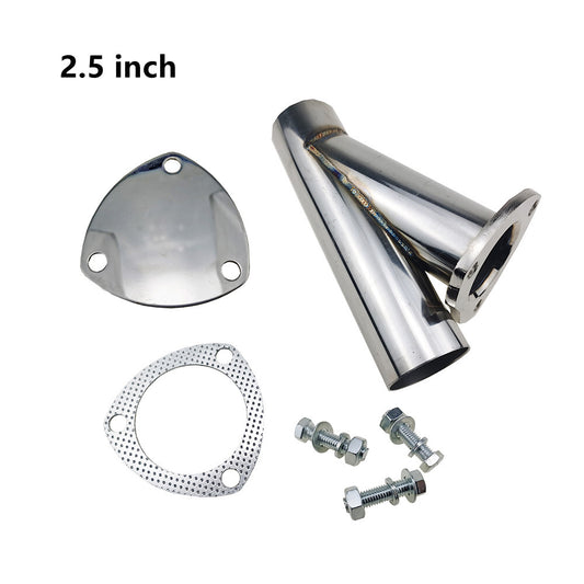 2.5-inch/2.5-inch stainless steel exhaust pipe, exhaust Y-pipe seal and flange gasket